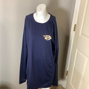 Men Nashville Predators XL Fanatics Authentic Pro Long Sleeve Shirt